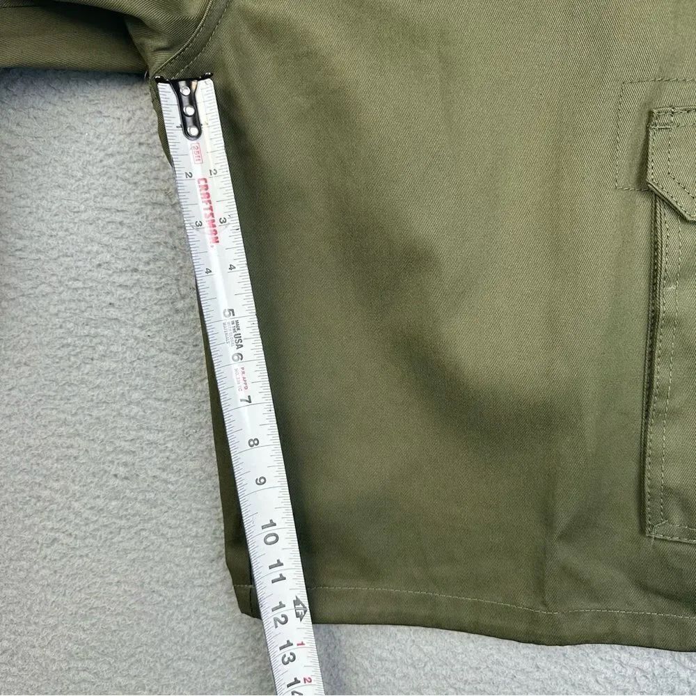 Noiz Cargo Shorts Mens 42 Green Baggy Grunge Belted KP420M 90s Casual 40x12* NEW
